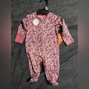 Floral Pink Baby One Piece Sz 0-3